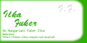 ilka fuker business card